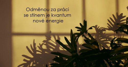 Odměnou za práci se stínem je kvantum nové energie