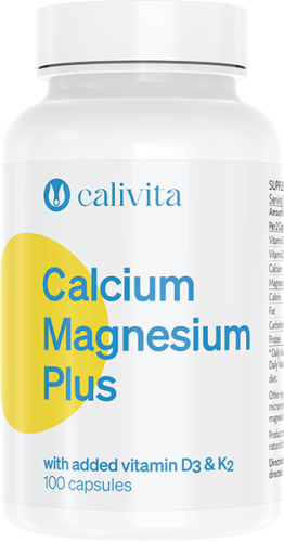 Calcium Magnesium Plus: Vápník a hořčík doplněný vitaminy D3 a K2 pro lepší vstřebávání vápníku