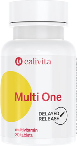 Multi one: 30 různých vitaminů, antioxidantů, minerálů a extra bioflavonoidy s prodlouženým vstřebáváním